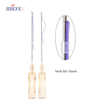 China Lift HBLVE Korea L absorbable needle cannula pdo mesh skin blunt thread for face lifting for sale