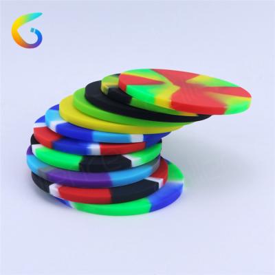 China 10cm Sustainable Diameter Led Lighting Silicone Cup Pad Heat Resistant Round Coasters for sale