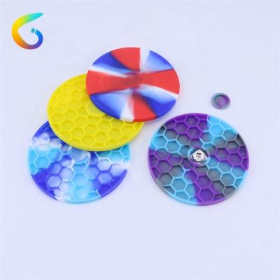 China Non Viable Stick LED Lighting Silicone Dabs Mat Honey Water Cup Smoker Wax Pad Smoking Accessories Wholesale for sale