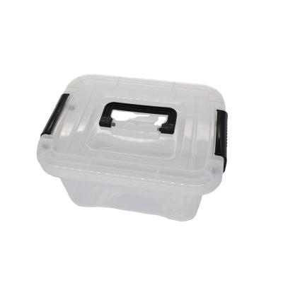 China Wholesale Viable Living Medium Transparent PP Black Storage Box With Lid for sale