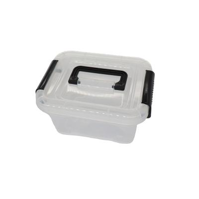 China Sustainable Transparent Container Small Box Black PP Clear Plastic Storage Box For Travel for sale