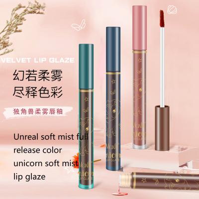 China LOGO Long Lasting Matte Lipgloss Sunscreen Makeup Liquid Lipstick Custom Small Size Waterproof Matte Liquid Lip Gloss Time Color Shape for sale