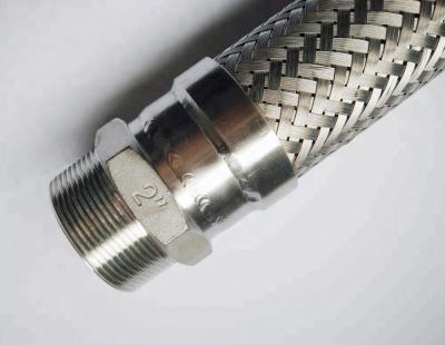 China Two Inch Stainless Steel (50A) Metallic Flexible Hose With Nipple for sale