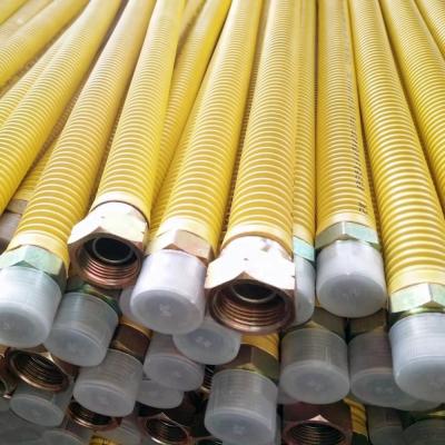 China DN15 Gas Hose System Flexible Metal PE Corrugated Yellow Gas Pipe for sale