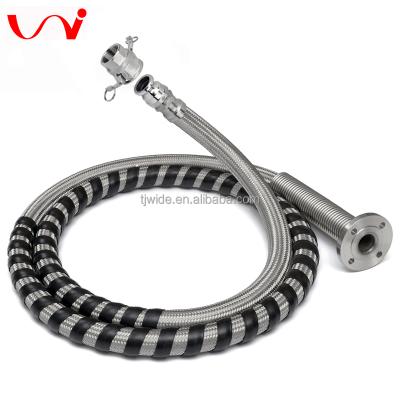 China Various Application Flange Connection Flexible Metal Braided Hose for sale