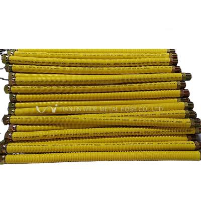 China Conveying For DN20 Natural Gas Yellow PE Cover Flexible Gas Hose for sale