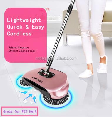 China 2019 New 360 Rotating High End Floor Sweeper Hand-Propelled Manual Home Cleaner As Seen On TV for sale