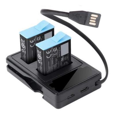 China Portable For GoPro Hero 9 Accessories Go Hero9 Pro Dual Battery Charger for sale