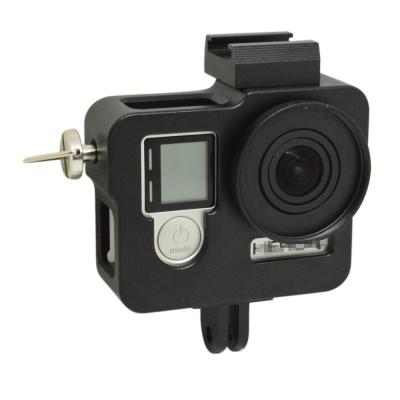 China Protective Camera Accessories Metal Aluminum Case For GoPro 4 GoPro Hero 4 3+ 3 for sale