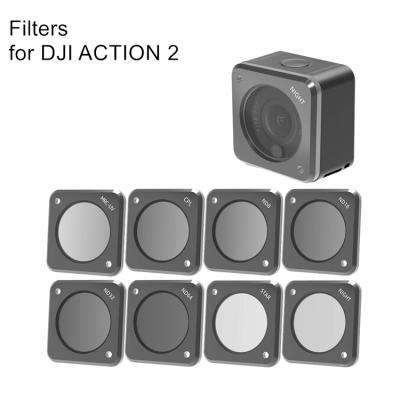 China Magnetic Design STAR NIGHT ND4 ND8 ND16 ND32 ND64 ND1000 Lens UV FULL ND Filter Neutral Density FULL Filters For DJI Action 2 Camera Accessories for sale