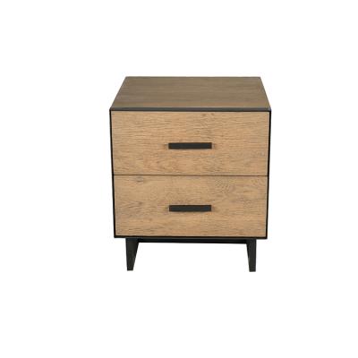 China Wholesale Modern Design Nightstand Wooden Bedroom Night Stand Table With 2 Drawers for sale