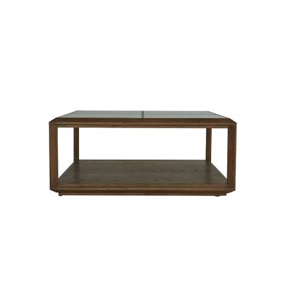 China Coffee table made in China durable modeling glass top coffee table for sale