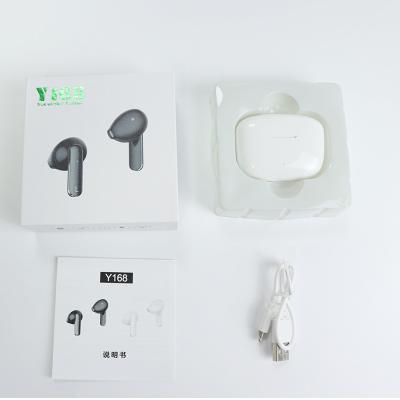 China Amazon Hot Seller Y168 Earbuds Tws In-Ear Touch Control Wireless Gaming Headphones for sale