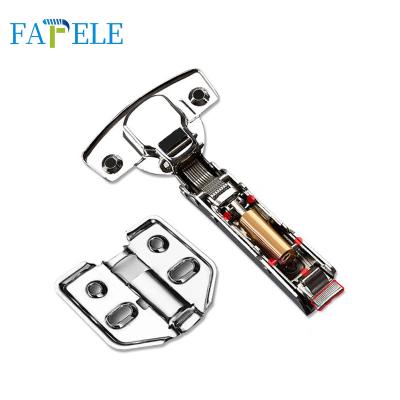 China Modern Furniture Hardware Hinge 35 Mm Shielding Full Covered Clip On Soft Close Hydraulic Sideboard Hinge for sale