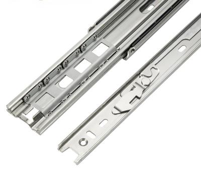 China Heavy Duty Soft Close Support OEM 51mm Extension Full Ball Bearing Kitchen Drawer Slides for sale