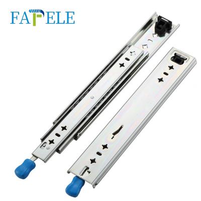 China Heavy Duty OEM Ball Bearing Full Extension Telescopic Channel Drawer 500 lbs 220Kg Support Slides Rails for sale