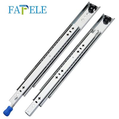 China Heavy Duty Locking Full Extension Channel Ball Bearing Support OEM Industrial Drawer Slides Telescopic Furniture Hardware Products for sale