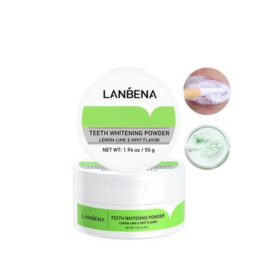 China LANBENA 1000 Mesh Convenient Dental Mint Flavor Teeth Whitening Powder Teeth Stain Removal for sale