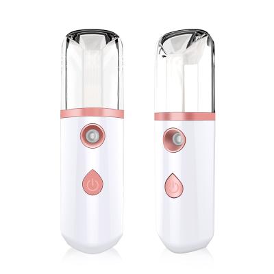 China Handy Nano Mist Sprayer Mini Spray Electric Water Fine Facial Massager Moisturizer Skin Care Product Beauty Steamer for sale