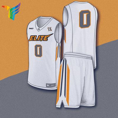 China New Design Antibacterial Basketball Jersey Mens Cheap Reversible China Factory Price Basketball Uniforms for sale