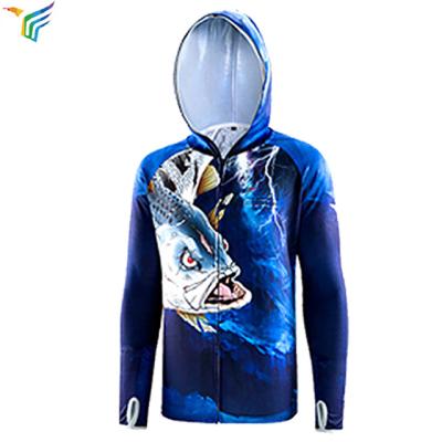 China Wholesale Sublimated Breathable Fishing Shirts UV Protection Long Sleeve Quick Dry Fishing Shirts for sale