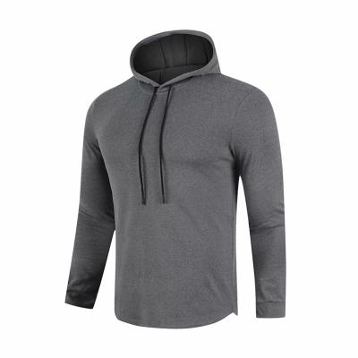 China Antibacterial Long Sleeve Quick Dry Active Male Wear Gym Wear Running Shirt Running Wear for sale