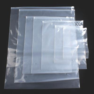 China Recyclable Underwear Sock Bag Zipper Garment Zipper Pattern Packaging Bag Frosted Transparent Plastic Bag Thickened for sale