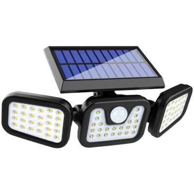 China Outdoor Garden ABS Plastic High Quality Waterproof Solar Light With Motion Sensor 3 Degree Solar Powered PIR Sensor Light Solar Powered Head Lights for sale