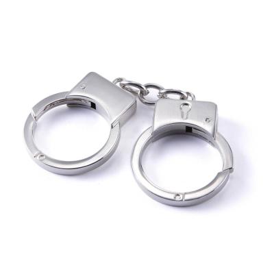 China Wholesale&custom unique decoration promotion items metal keychain handcuffs design key chain for sale