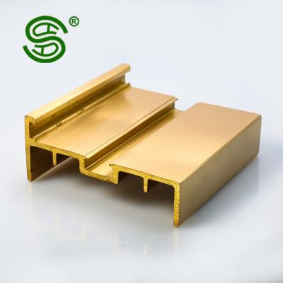 China Door& China Factory Popular Alloy Brass Copper Extrusion Window Frame Solid Profile for sale