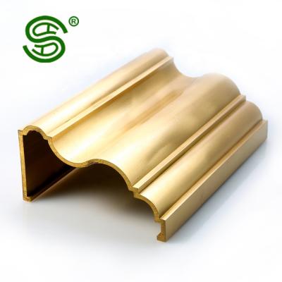 China Wholesale Accept Customized Extrusion Luxury Door Metal Brass Profile Customized for sale