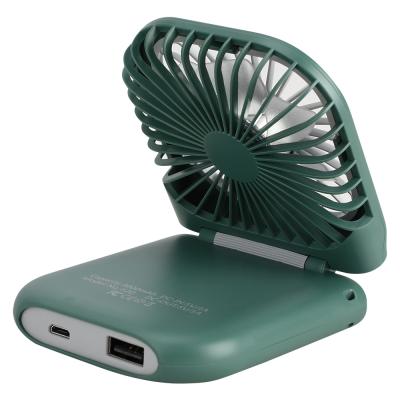 China Portable Sport Running CE ROHS kc Telec Mini Portable Power Bank Neck Fan 4000mah for sale