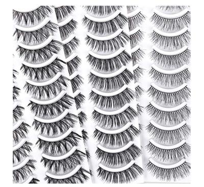 China Factory wholesale eyelash maker fake mink waterproof lashes 4d false synthetic eyelashes with velvet box for sale