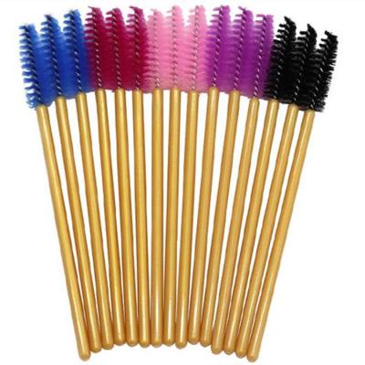 China Hot Sale Natural Long Eyelash Brush Eye Lash Disposable Mascara Wand Eyelash Extension Brush for sale