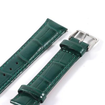 China Breathable crocodile leather watch strap watch for men leather strap luxury italian leather watch strap for sale