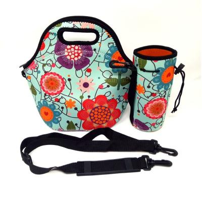 China Best Waterproof Stylish Insulated Freezable Neoprene Lunch Bags for sale