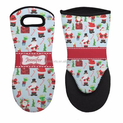 China Personalized Home Neoprene Printed House Oven Mitts for sale