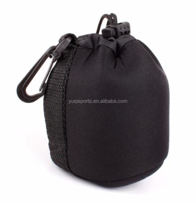 China Durable Black Soft Neoprene Pouch Sleeve Bag With Lanyard for sale