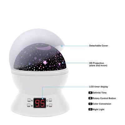 China Hot Selling Starry Pattern Portable Projector Light with Timer Ambient Light for Party for sale