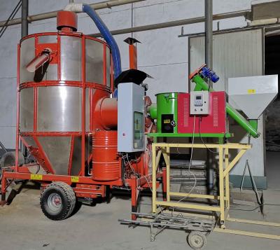 China Fast Drying Speed Portable Grain Dryer 15 Ton Per Day  With Biomass Furnace for sale