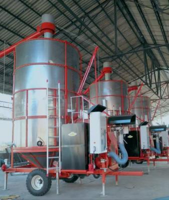 China 40 Ton Per Day Fast Drying Speed Portable Grain Dryer With Diesel Burner Te koop