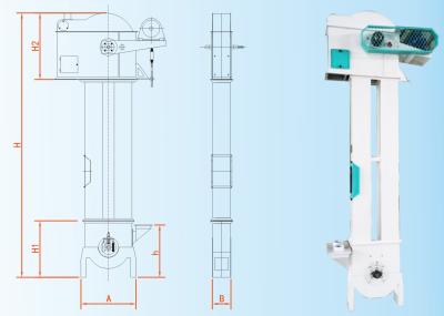 China Low Breakage Rice Mill Machine Super Low Speed Grain Bucket Elevator For Rice Processing for sale