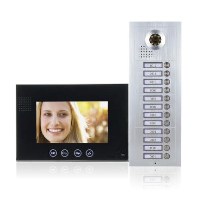 China Built-in Multi Visual Family Video Intercom Building Intercom Doorbell Apartment Apartment Camera Doorbell with Indoor Outdoor Weather Station for sale