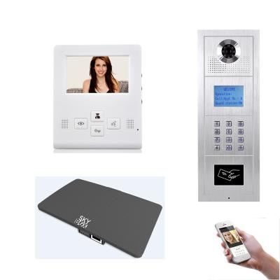 China Built-in Memory Apartment Image Camera Door Phone Video Intercom With Recorder for sale