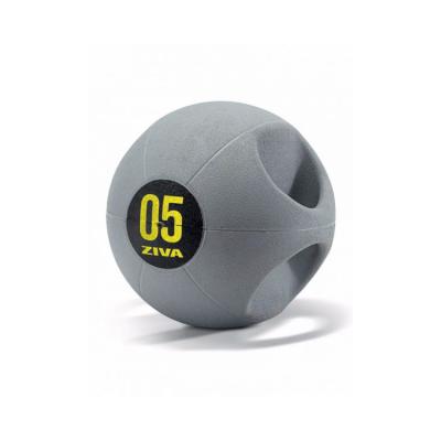 China Factory Eco-friendly Sale Customized Logo Handle Weight Ball Fitness Training Single Handle Medicine Ball for sale