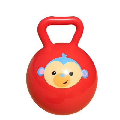 China Toy Ball For Kindergarten Kids Inflatable Safe With Cartoon Animal Style Baby Ratteles Game Wholesale Ball for sale