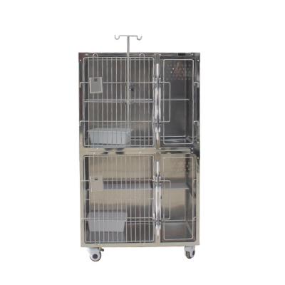 China China Stainless Steel Cat Cage Viable Cheap Prices For Animal Veterinary Cage for sale