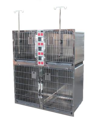 China Viable Veterinary Pet Vet Cage Stainless Steel Dog Cage For Pet Clinic for sale