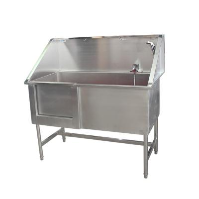 China Sustainable Equipment Pet Stainless Steel Pet Spa Tubs Supplies Dog Grooming Veterinary Tub for sale