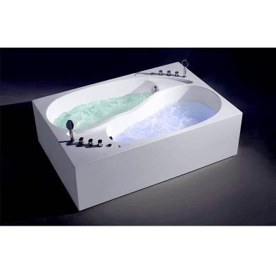 China Freestanding European Indoor Luxury Bathtub 2 Person Bathtub Whirlpool Massage Bathtubs for sale